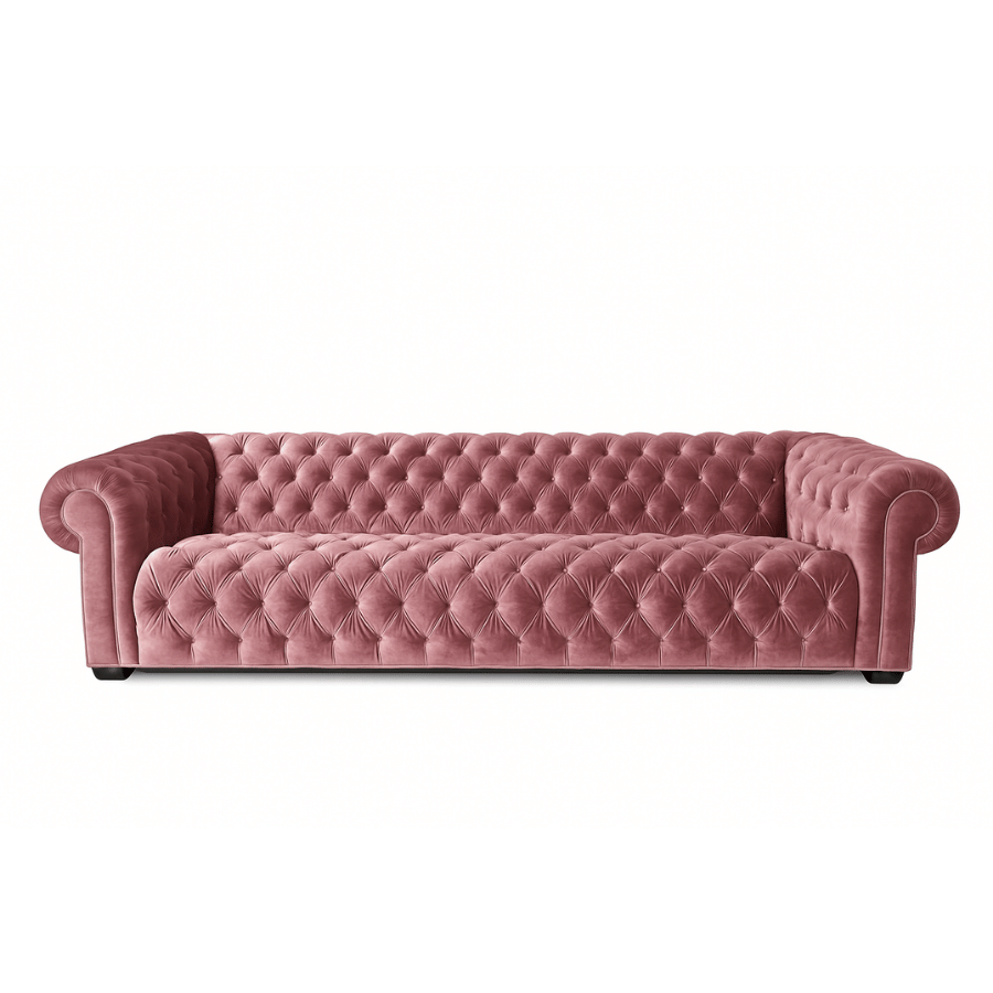 Sofa Chesterfield Rosado-Malva