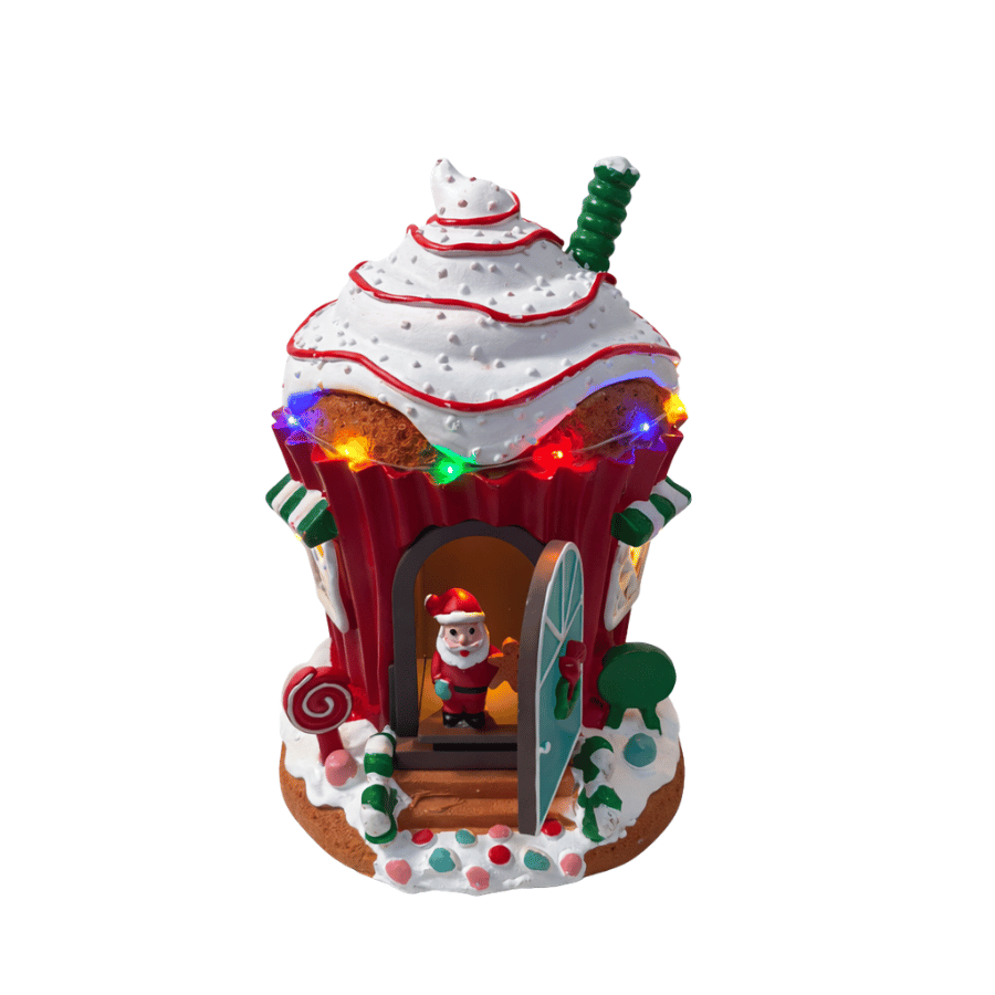 Casita Santa con Luces y Sonido