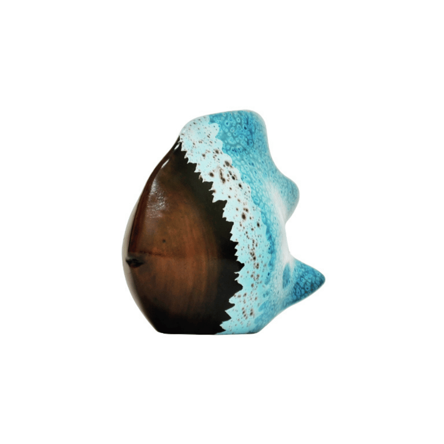 Pez Marrón Azul Pinto