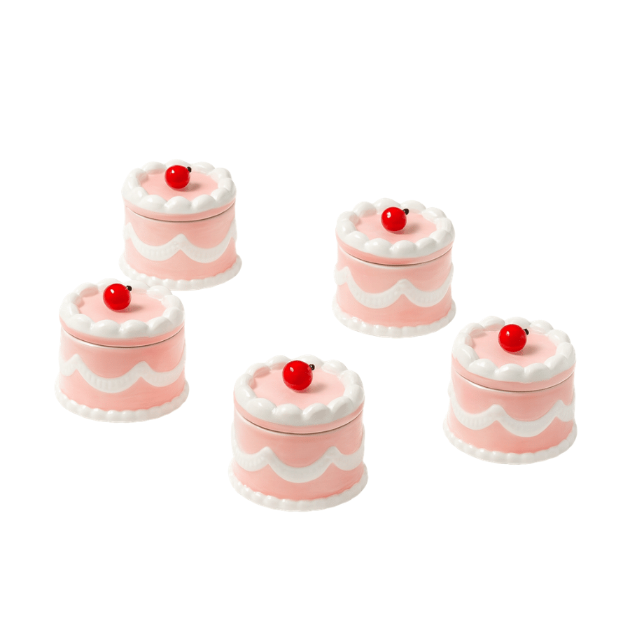 Bizcocho Porcelana Rosado con Tapa