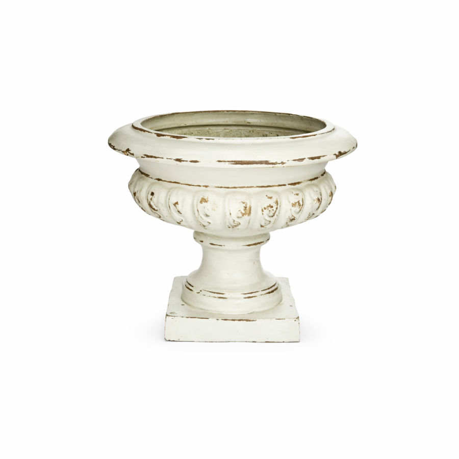 Anfora Porcelana Mediano Chata Cre