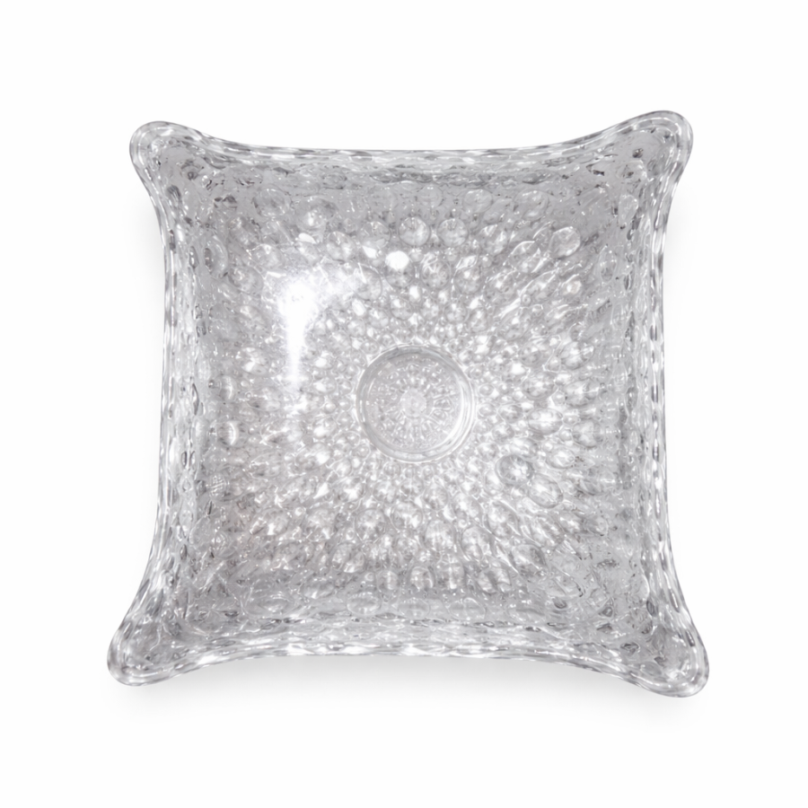 Almendrero Cristal Cuadrado Orilla Dorada