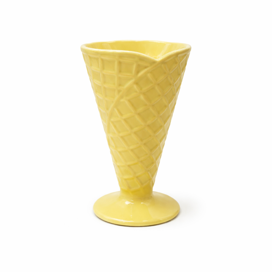 Copa Helado Cono Amarillo