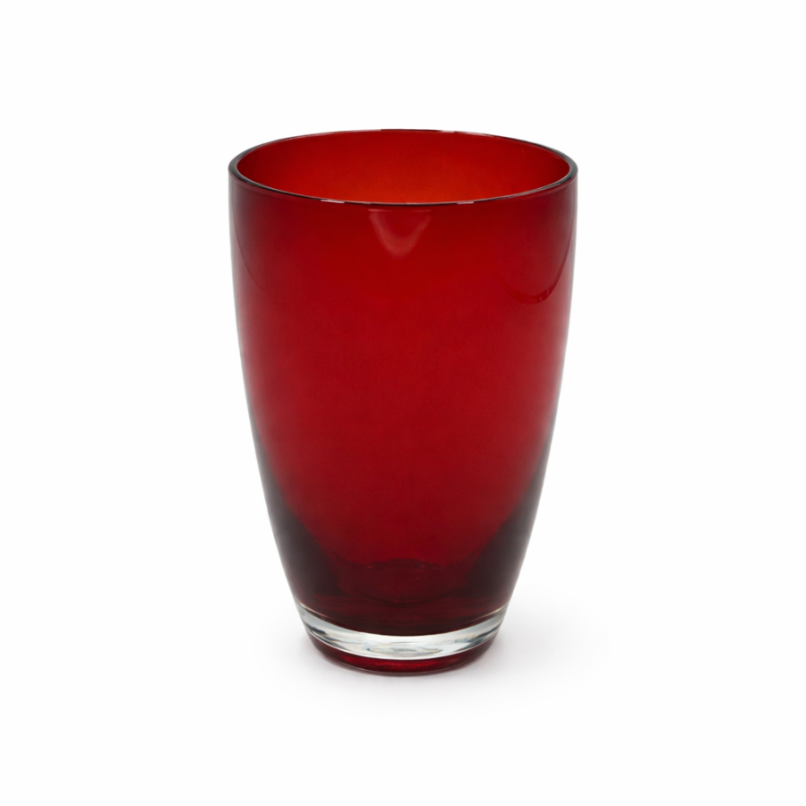 Vaso Cristal Rojo