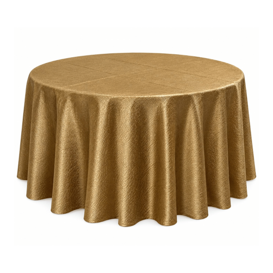 Mantel Red 60" Corrugado Dorado