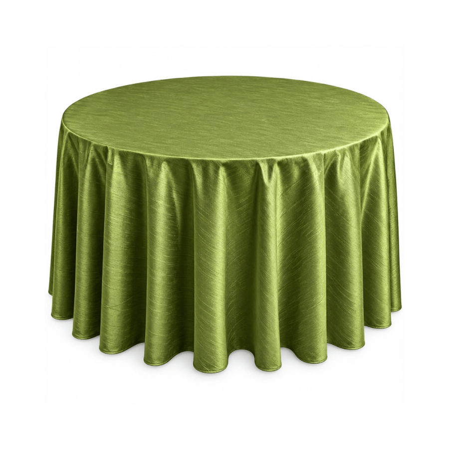 Mantel Red. 60" Verde Satin