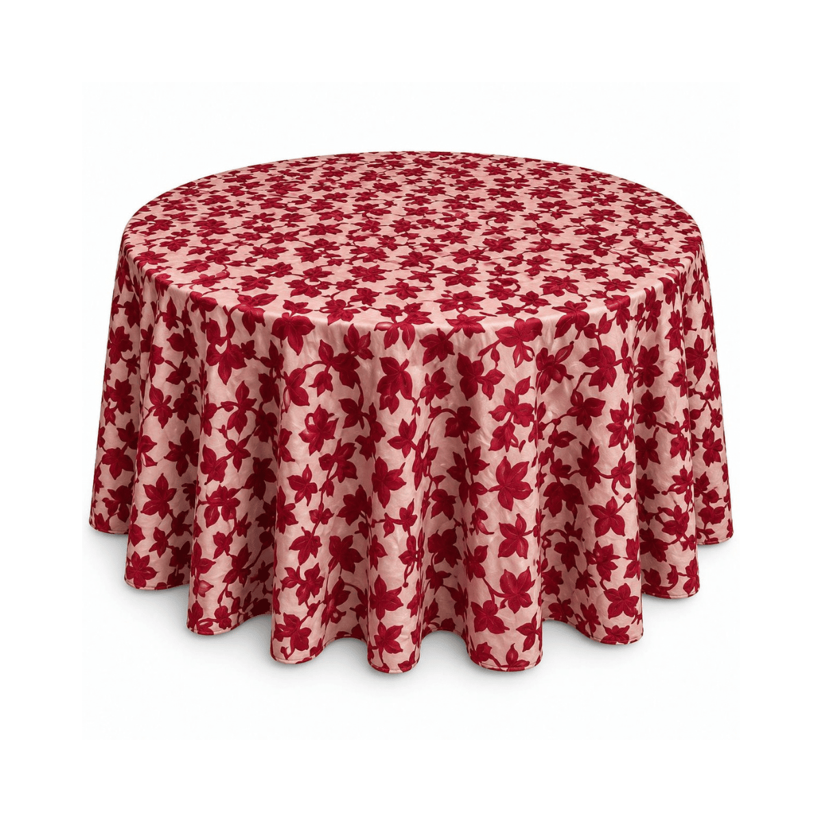 Mantel 60" VELVET Arabesco Rojo Fondo