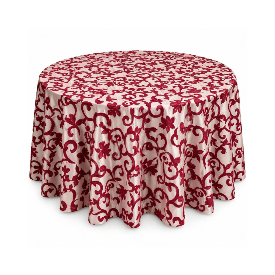 Mantel 60 VELVET Arabesco Rojo Ramos