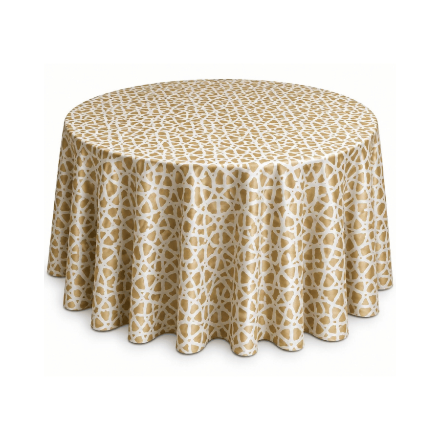 Mantel 60 Mosaico Dorado Crema