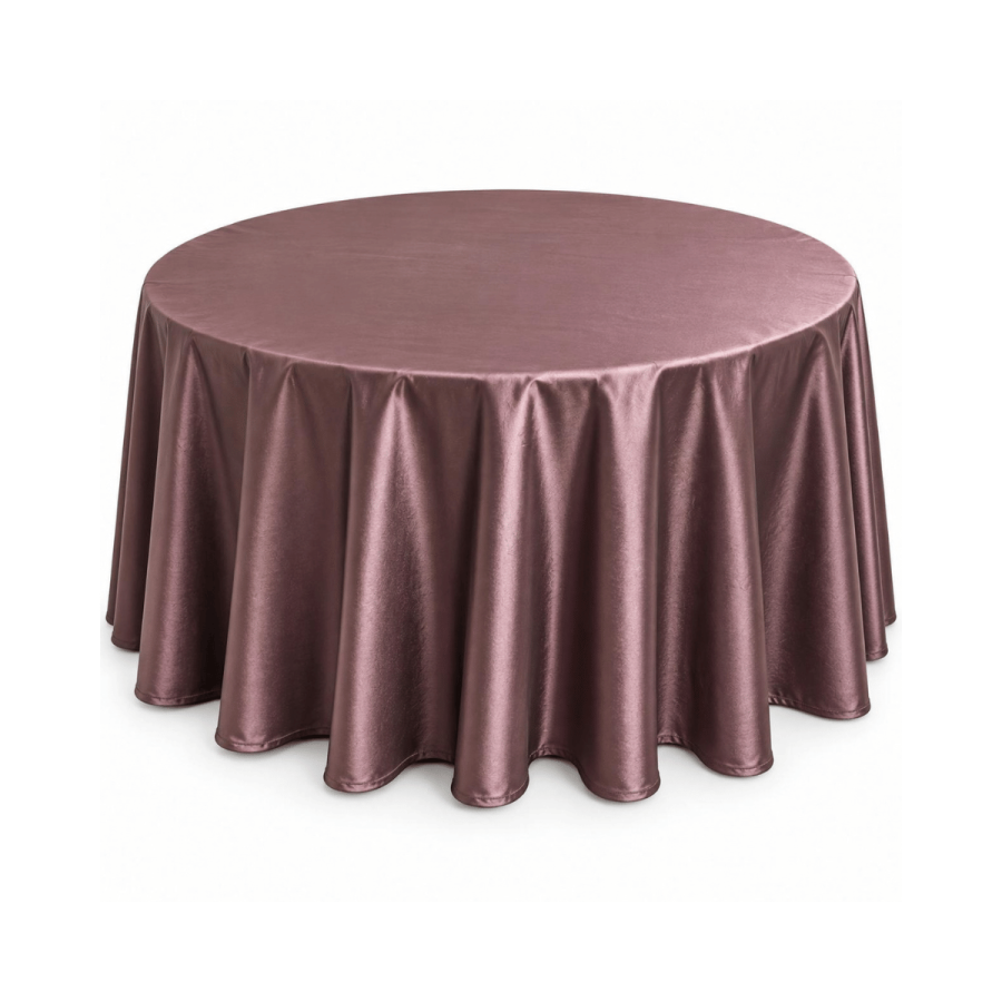 Mantel 60 SATIN Burgundy Reversible