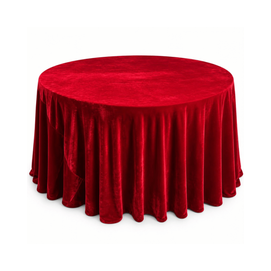 Mantel 60" VELVET Rojo Vino