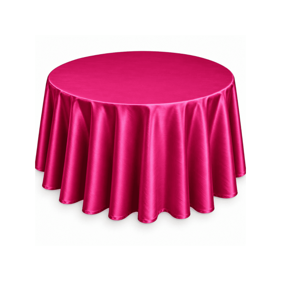Mantel 60" Red Satin Rosado Fucsia