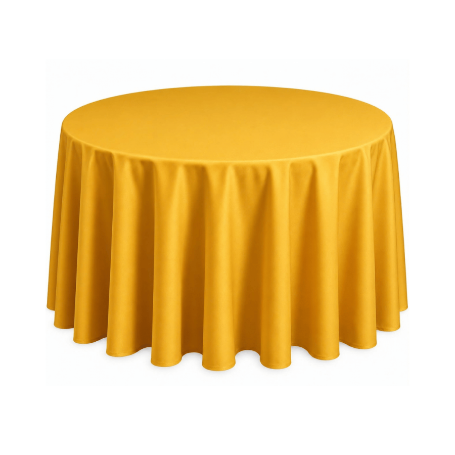 Mantel 60" Poly Amarillo Mostaza
