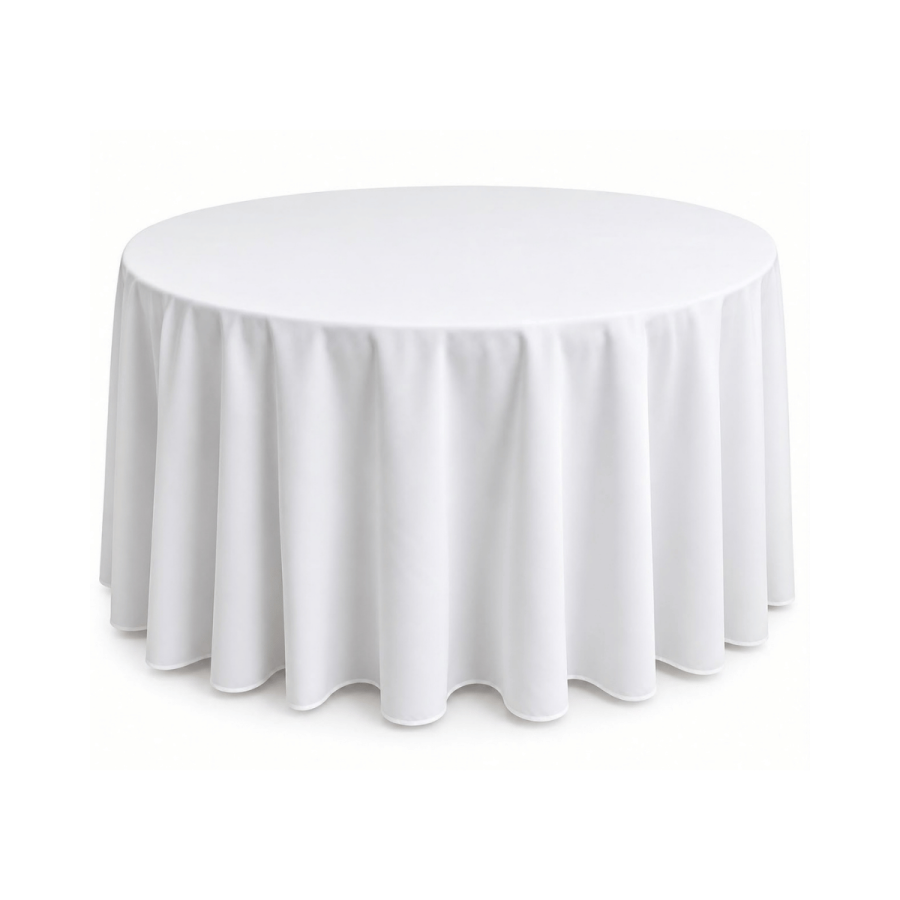 Mantel 60" Poly Blanco
